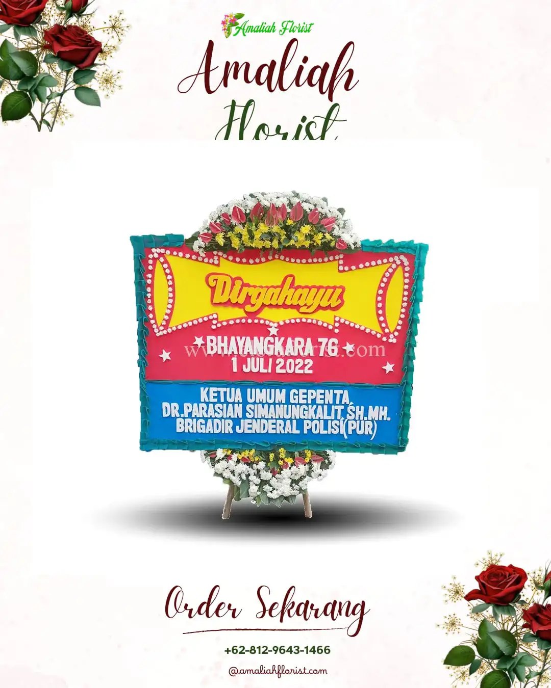 Papan Bunga HUT Ulang Tahun Parungkujang